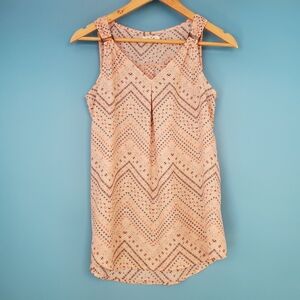 Maurices V-Neck Blouse XS Light Pink Sleeveless